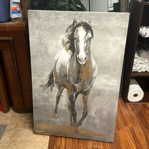 Grey Horse Photo Home Decor